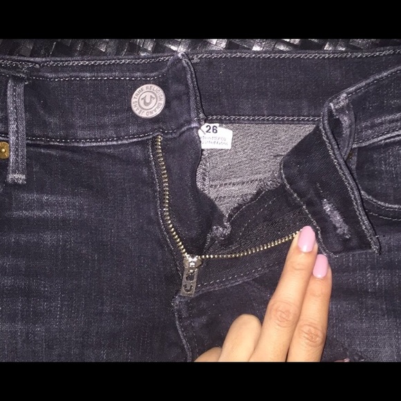 True religion black denim shorts ✨ - Picture 3 of 3